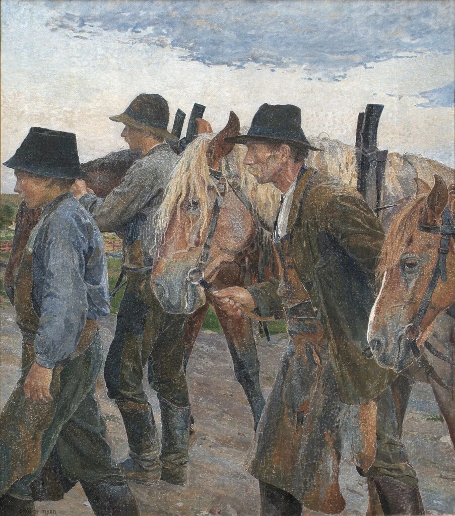 Braccianti agricoli dell'Uppland - Galleria Thielska, Sjötullsbacken